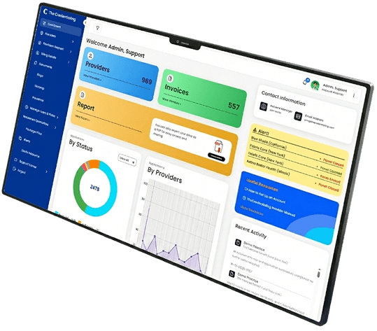 Credentialing dashboard