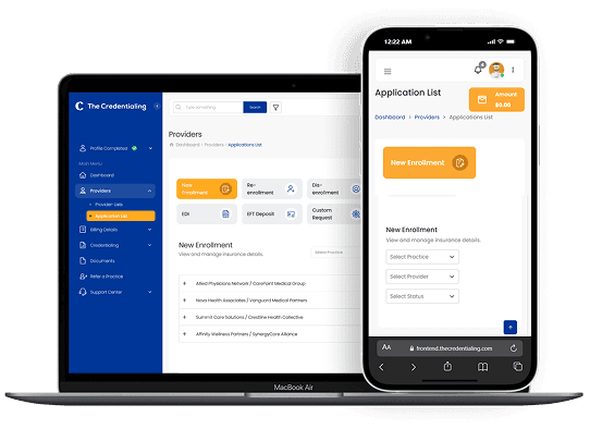 TheCredentialing Platform Dashboard